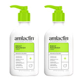 AmLactin Daily Moisturizing Lotion for Dry Skin, 7.9 oz Pump Bottles (Twin Pack), 2-in-1 Moisturizer Body Lotion with 12% Lactic Acid, Dermatologist-Recommended (Packaging May Vary)